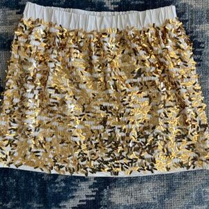 J. Crew/Crewcuts Sequined Cotton Skirt.  Girls Size 4-5.